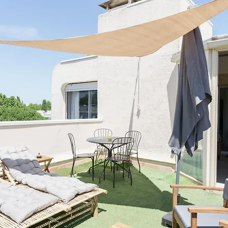 L'esprit Rooftop - Speciale Nouvel - Proche Du Ponant & - Parking & Climatisation L Linge De Maison & Wifi Inclus La Grande-Motte